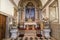 Architectural detail of the interior of the Chapel of the Lord of the Mareantes in Esposende, Portugal