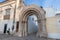 Architectural detail of the remains of the door of the old monastery of Saint Francis in Loule