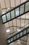 Architectural detail of Rossio Station in Lisbon