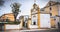 Architectural detail of a small chapel Santos Martires in aveiro