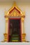 Architectural Detail : Thai Church door with Thai Painting Style