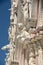 Architectural details of cathedral in Siena