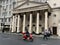 Architectural details of The Gibson Hall a Grade I listed building on Bishopsgate in the City of London