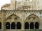 Architectural details of Medieval catholic cathedral Saint Mary in Tarragona, Spain