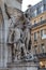 Architectural details of Opera National de Paris: Dance Facade sculpture by Carpeaux. Grand Opera Garnier Palace is