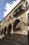 Architectural details of the Palace of the Marquis of The Conquest in the old town of Trujillo