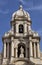 Architectural details of San Bartolomeo baroque church in Scicli, Sicily, Italy