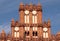 architectural details - Town Hall in Chojna - a gothic-baroque building, erected in the second quarter of the 14th century.