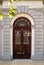 Architectural door detail of thermal Pedras Salgad