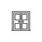 Architectural door outline icon