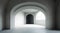 Architectural Elegance: Captivating Empty Room with Arched Window