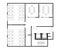 Architectural layout plan with 2 seminar or classroom rooms and 2 small meeting rooms.
