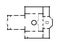 Architectural plan of Christian Orthodox Church. Medieval Orthodox Monastery, construction design.