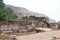 Architectural remains of ruined building located in Champaner, India.