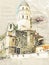 Architectural rendering of Church of Santa Margherita di Antiochia