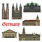 Architectural travel landmarks of Germany