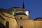 Architectural view at night of Gazi Husrev Beg mosque in Sarajevo