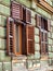 Architectural view of a old building from Brasov city.