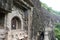 Architecture of Ajanta caves in Aurangabad, India