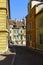 Architecture along the narrow streets in Neuchatel
