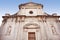 Architecture. Birth of Our Lady church in town Prcanj, Montenegro. front view