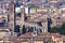Architecture of Bologna - aerial photo