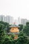 Architecture in the Chi Lin Nunnery, Largest Buddhist Temple in Kowloon, Hong Kong