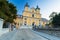 Architecture of the church in the old town in Poznan, Poland