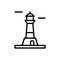 Architecture and city, lighthouse icon. Simple line, outline vector elements of pharos icons for ui and ux, website or mobile