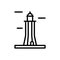 Architecture and city, lighthouse icon. Simple line, outline vector elements of pharos icons for ui and ux, website or mobile