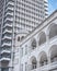 Architecture and cityscape from Tel Aviv. Modern and old buildings in the central streets of Tel Aviv-Yafo, Israel.