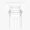 Architecture columns details vector image,architectural decoration