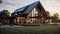 architecture contemporary farmhouse building