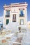 Architecture on the Cyclades. City Hall of Serifos on the greek