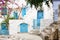 Architecture on the Cyclades. Greek Island buildings with her ty