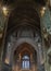 Architecture design inside of Liverpool Cathedral. Anglican cathedral church building