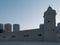 Architecture design of an old Arabian building Middle Eastern - Qasr Al Hosn museum, one of the oldest buildings in Abu Dhabi, U