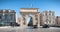 Architecture detail of the Arc de Triomphe of Montpellier, France