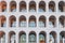 Architecture detail of Square Colosseum in Rome