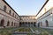 Architecture details with Castello Sforzesco from Milano