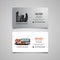 Architecture developing or rent business card vector template