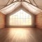architecture dramatic light empty dance room interior , generated by AI