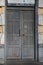 Architecture of European city. Retro building exterior. Doorway of house facade