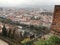 Architecture and extensive views over the city of Graz that visible from the Schlossberg hilltop in Graz, Austria.