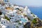 Architecture of Fira town in Greece