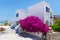 Architecture of Fira town on Santorini island