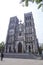 Architecture Gothic style of church the St. Joseph`s Cathedral in Hoan Kiem Hanoi, Vietnam