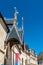 Architecture of the historic Hospices of Beaune, France