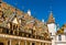 Architecture of the historic Hospices of Beaune, France