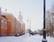 architecture history building church Sankt-Petersburg cold day sky streetlight